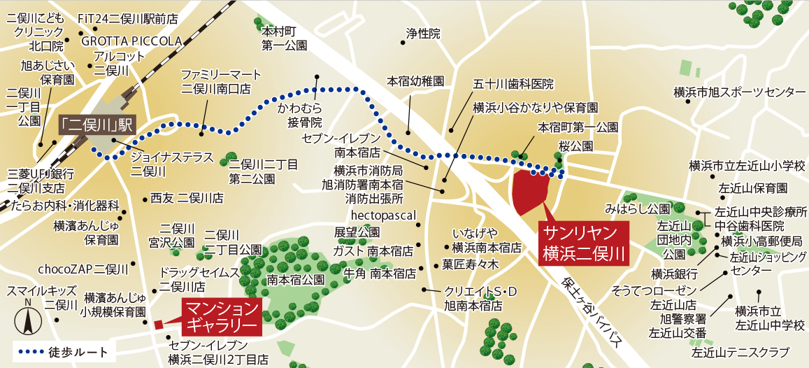 現地案内図