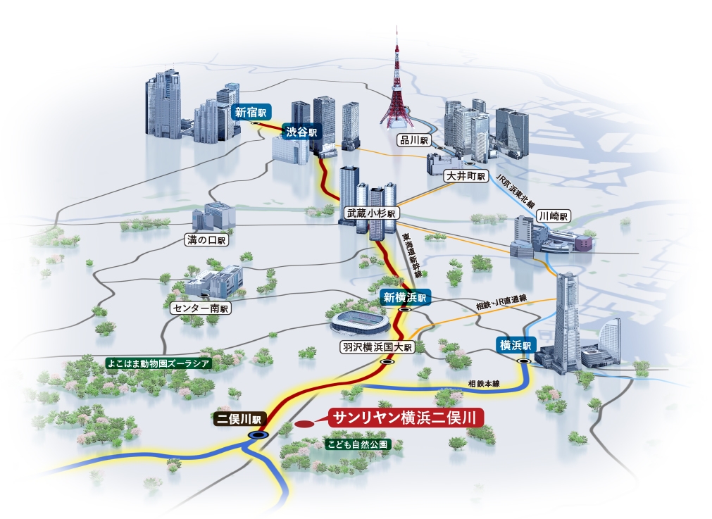 現地周辺エリア概念図