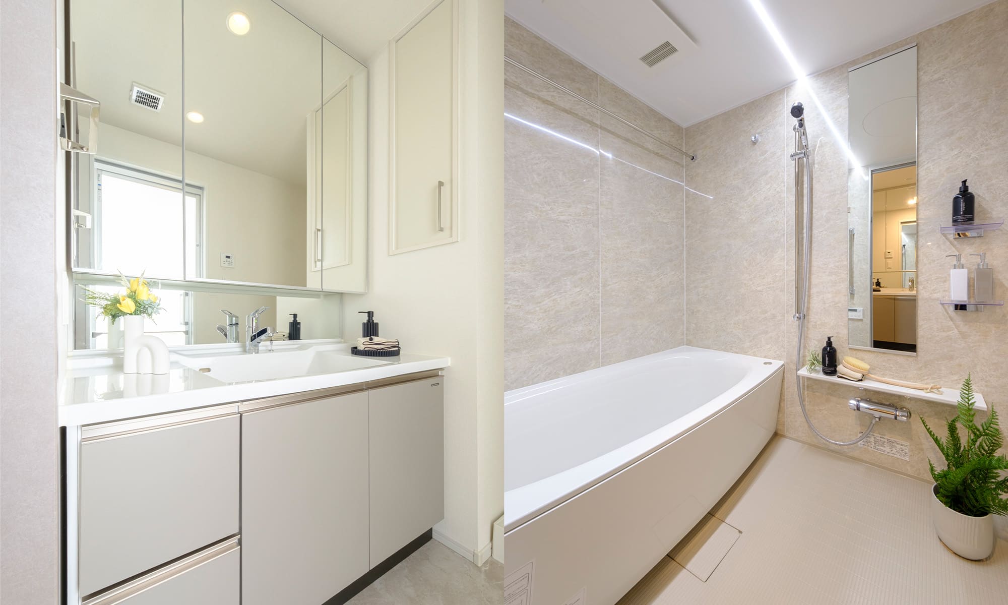 POWDER ROOM & BATHROOM