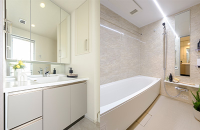 POWDER ROOM & BATHROOM