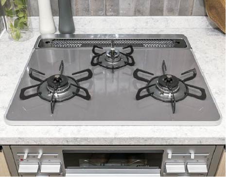 水無片面焼きグリル付 ハイパーガラスコートトップコンロ