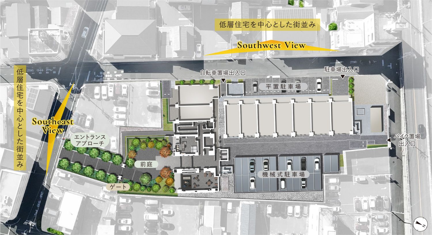 敷地配置図完成予想CG