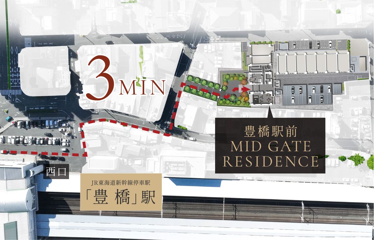 豊橋駅前概念図