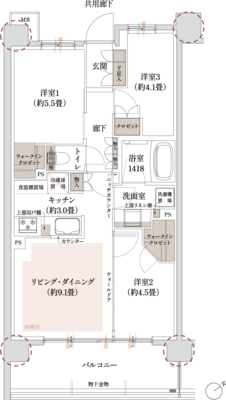 H type 図面